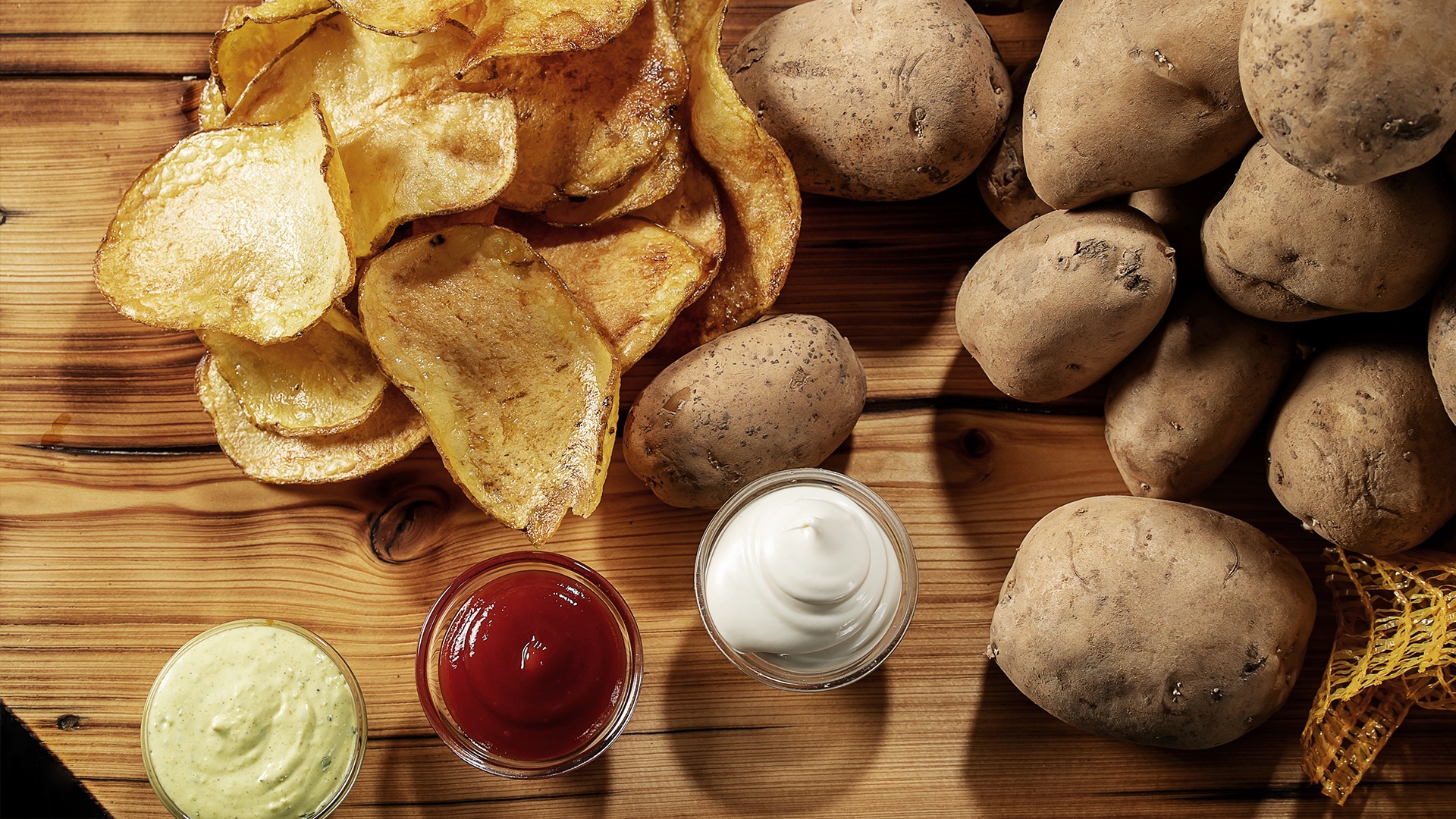 Roundfries mit Dip Roundfries mit Dip